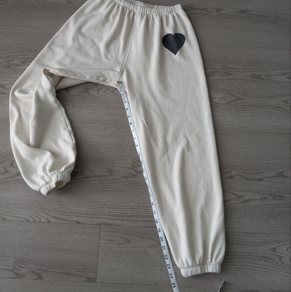 SPRWMN Vintage White Heart Sweatpants S - Picture 14 of 16